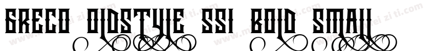 Greco OldStyle SSi Bold Small Caps字体转换